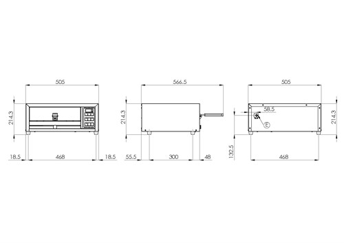 Mått FP-36 pizzaugn